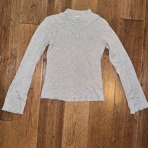 Something Navy Mock Neck long sleeve t shirt